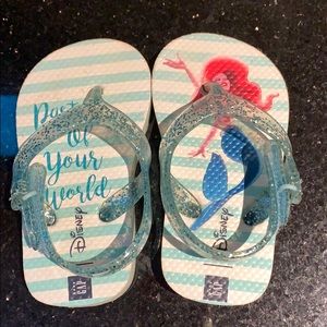 Mermaid flip flops